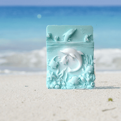 The Midwest Mermaid Company Frolicking Dolphins Soap