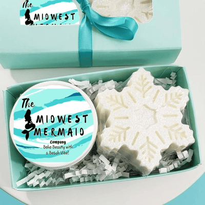 The Midwest Mermaid Company Marshmallow Cocoa & Gingerbread Sugar Scrub Holiday Gift Set