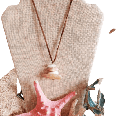 The Midwest Mermaid Company Necklace Beach Zen Stone Necklace
