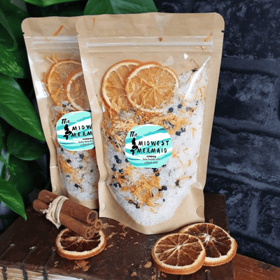 The Midwest Mermaid Company Orange Cream Milk Bath with Lavender and Calendula