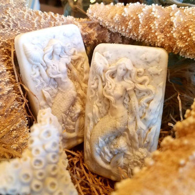 The Midwest Mermaid Company Soap Mermaid Gift Set of 2 - 1 of each Style Lavender & Sea Oats Mermaid Soap