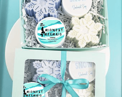 The Midwest Mermaid Company Sparkling Snowflake Soap Gift Set