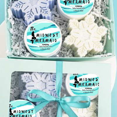 The Midwest Mermaid Company Sparkling Snowflakes Holiday Gift Set